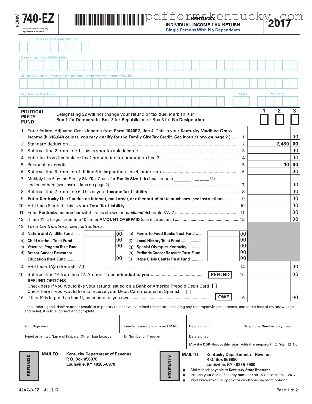 Download Kentucky 740Ez Template