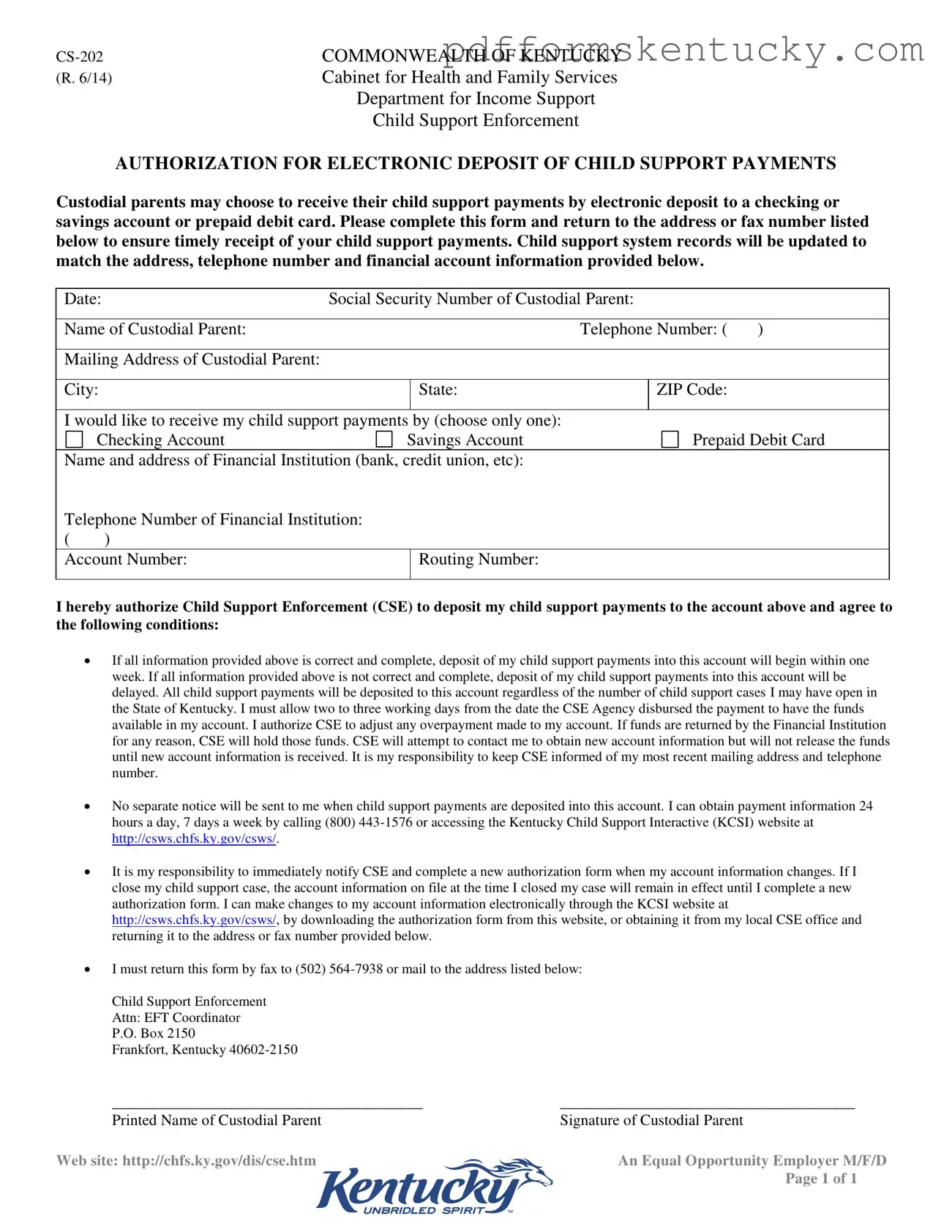 Download Kentucky Cs 202 Template
