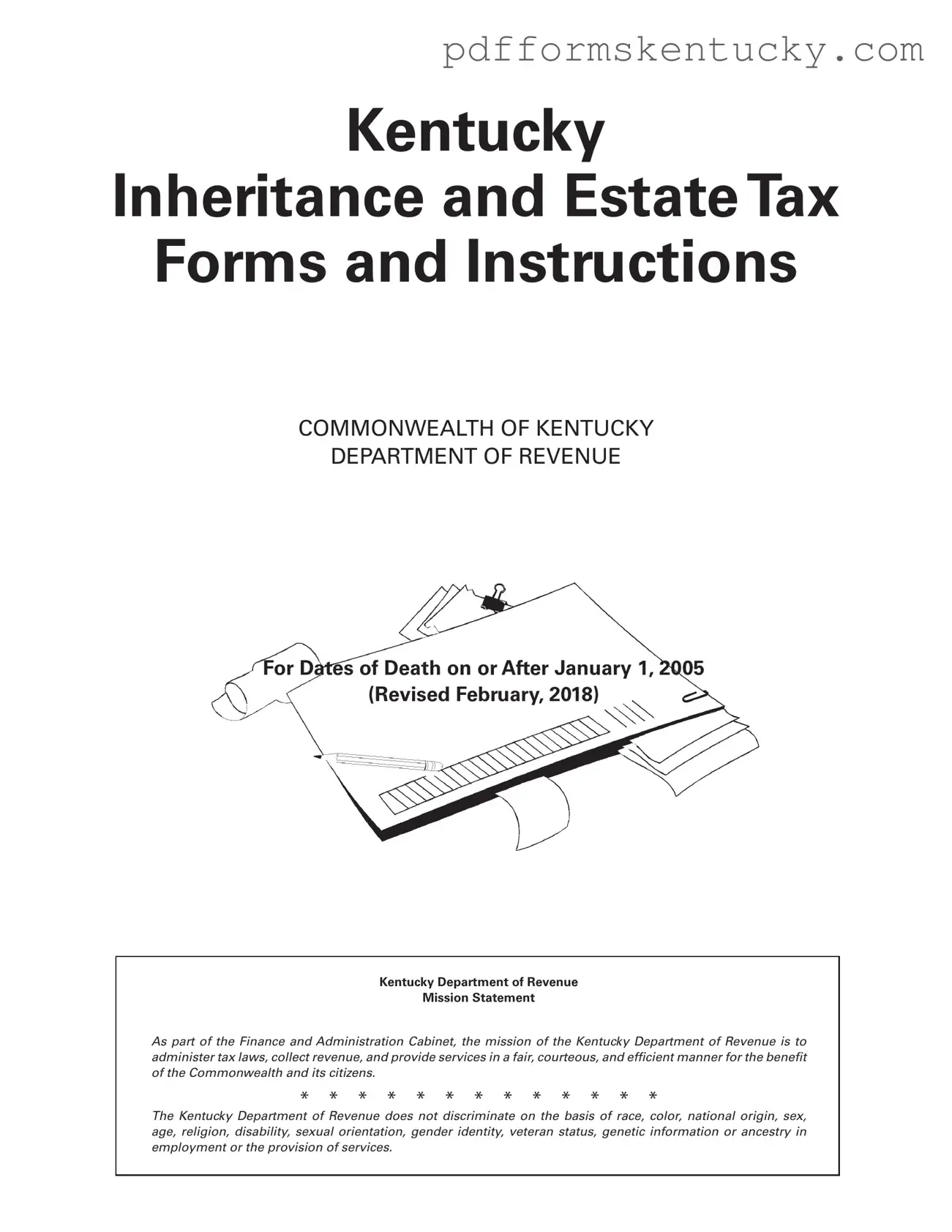 Download Kentucky Inheritance Tax Template
